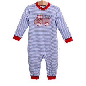 Christmas Firetruck Romper