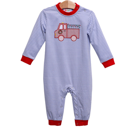 Christmas Firetruck Romper