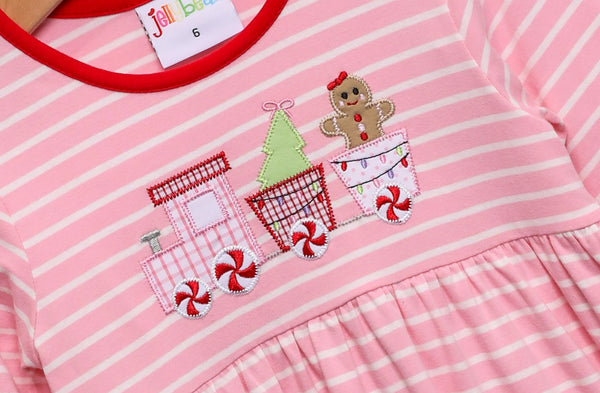 Jolly Train Pant Set (Pink)