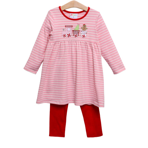 Jolly Train Pant Set (Pink)