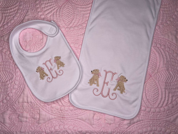 Bib and Burp Cloth Set