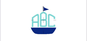 Sailboat Monogram