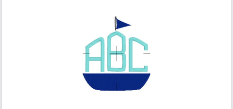 Sailboat Monogram